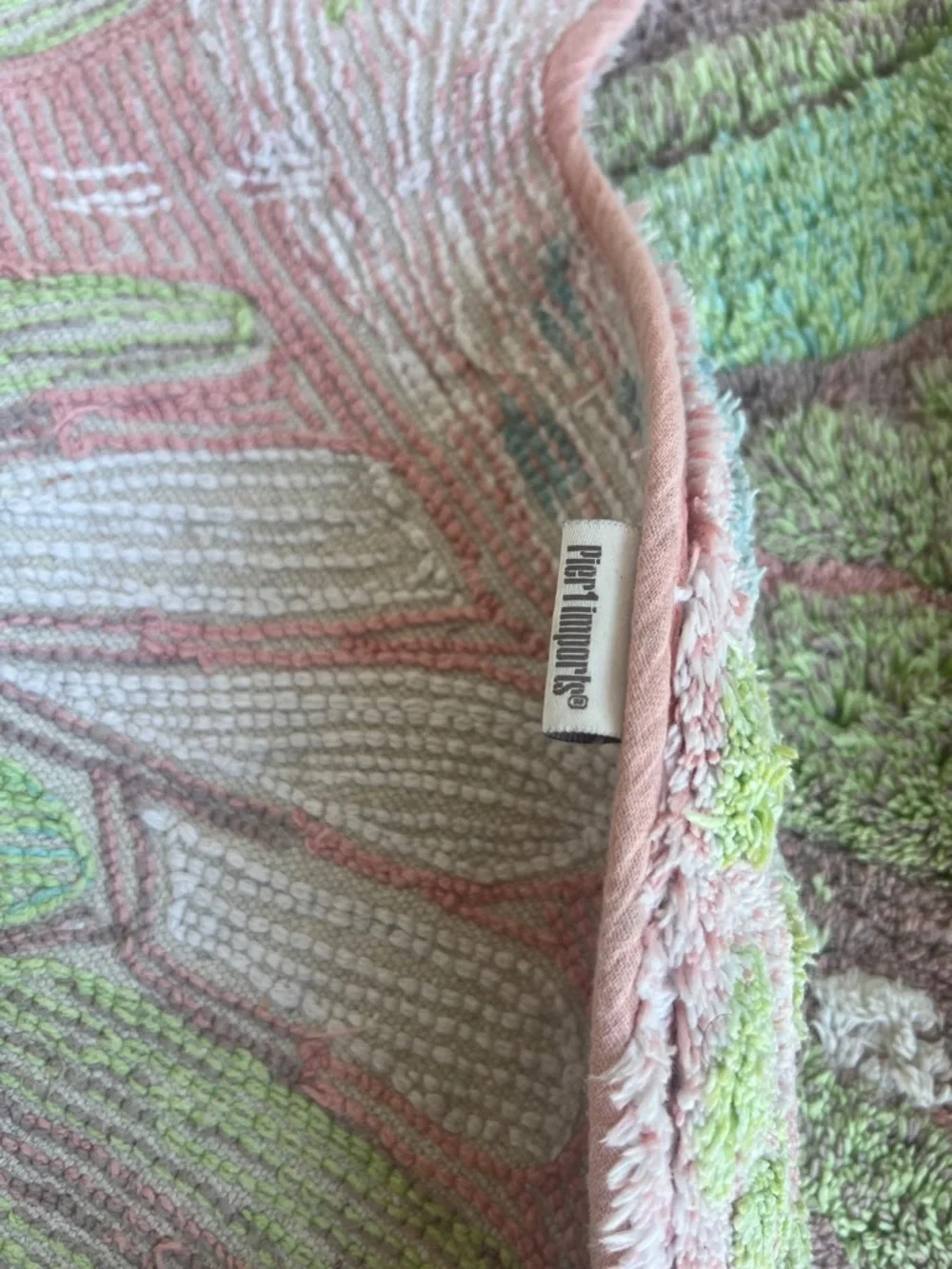 Pier 1 Pastel Butterfly Rug in Pink & Mint